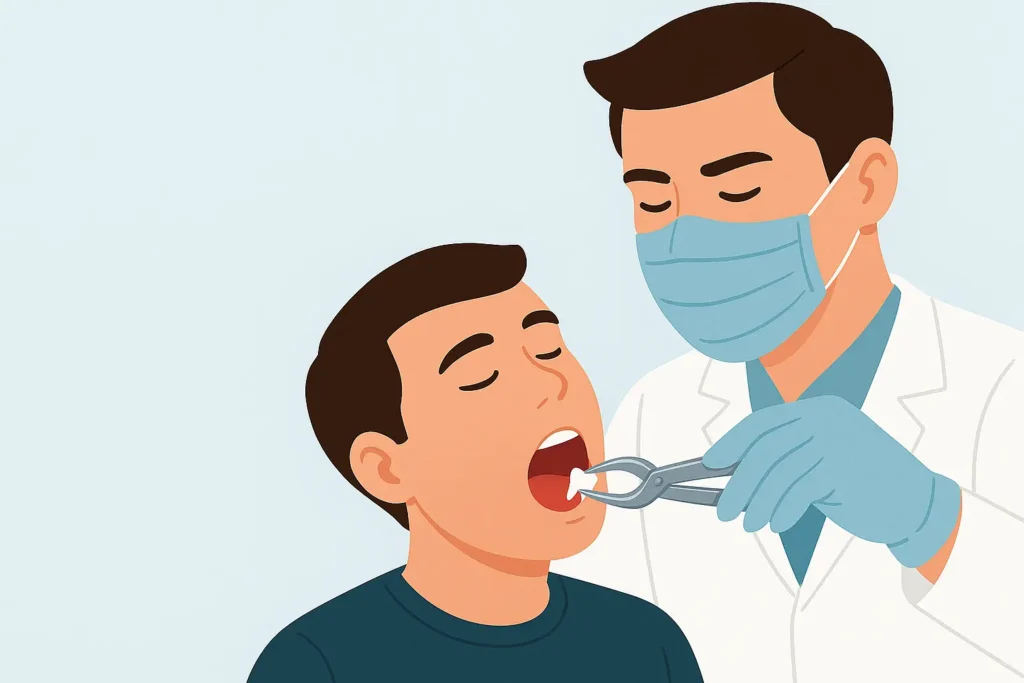 Bad breath after tooth extraction