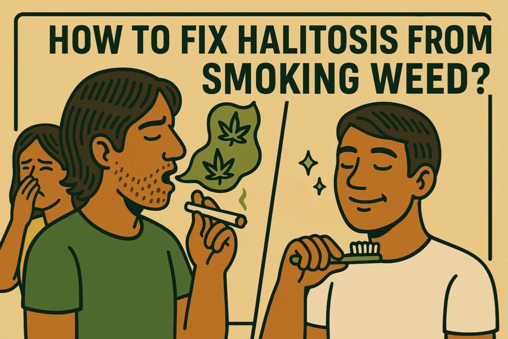 How to fix halitosis from smoking weed?